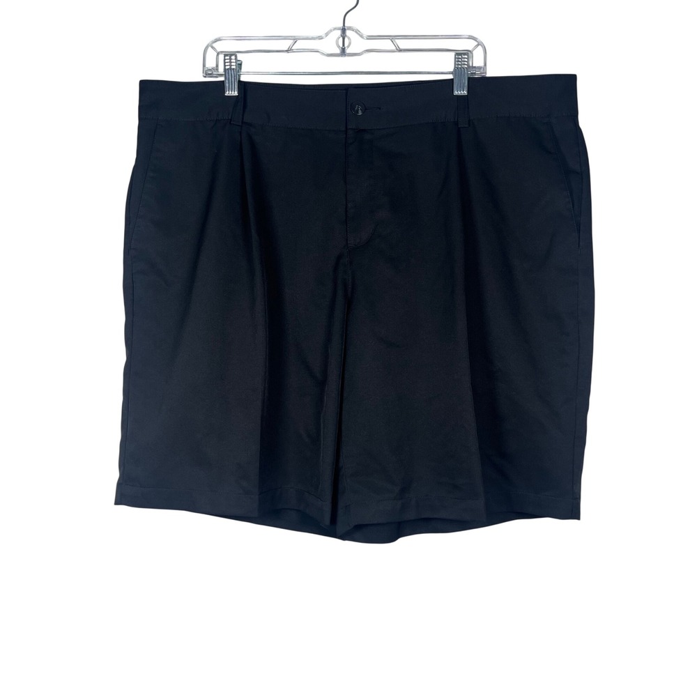 Adidas Golf Shorts Mens Black Climalite‎ Flat Front Performance Size 42
